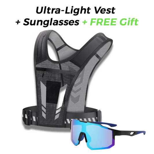 Ultra-Light Vest + UV Sport Sunglasses